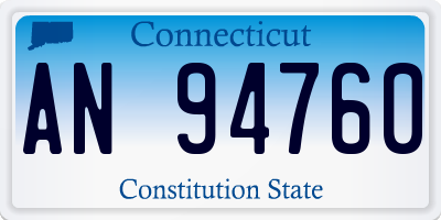 CT license plate AN94760