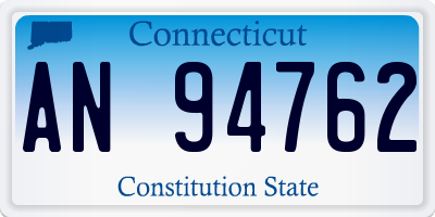 CT license plate AN94762
