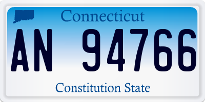 CT license plate AN94766