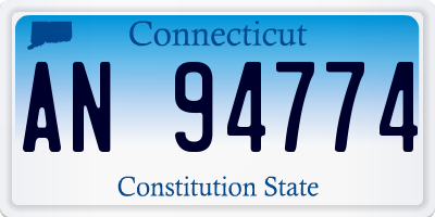CT license plate AN94774
