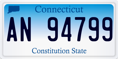 CT license plate AN94799