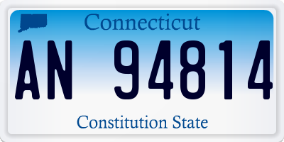 CT license plate AN94814
