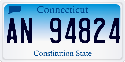 CT license plate AN94824