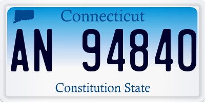 CT license plate AN94840