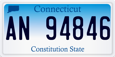 CT license plate AN94846