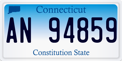 CT license plate AN94859