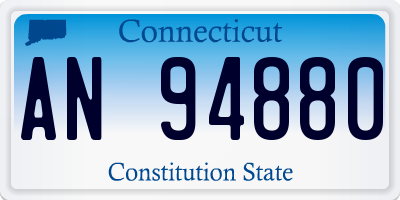 CT license plate AN94880