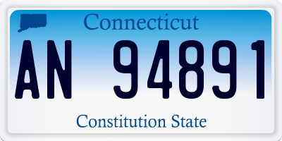CT license plate AN94891