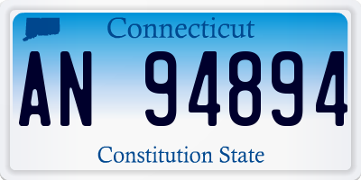 CT license plate AN94894