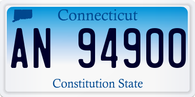 CT license plate AN94900