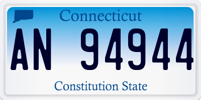 CT license plate AN94944