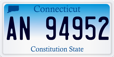 CT license plate AN94952