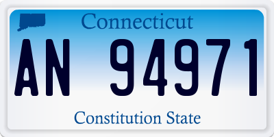 CT license plate AN94971