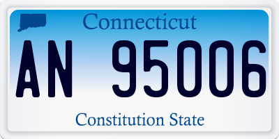 CT license plate AN95006