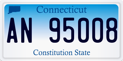 CT license plate AN95008