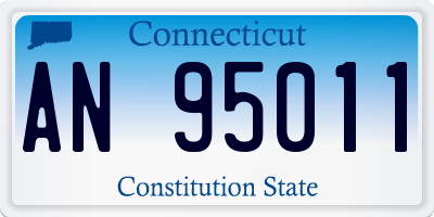 CT license plate AN95011