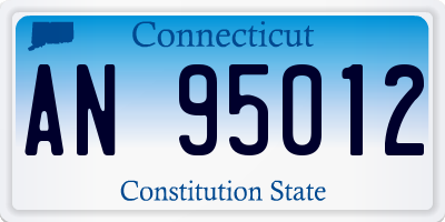 CT license plate AN95012