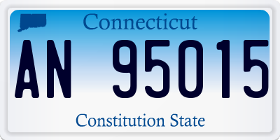 CT license plate AN95015