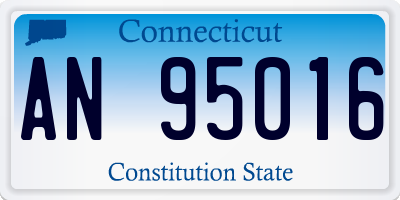 CT license plate AN95016