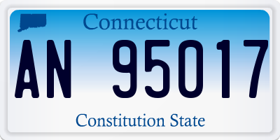 CT license plate AN95017