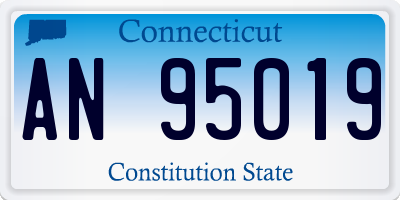 CT license plate AN95019