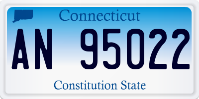 CT license plate AN95022