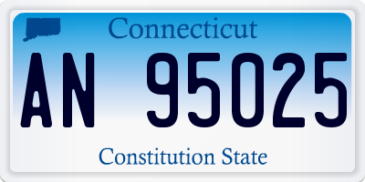 CT license plate AN95025