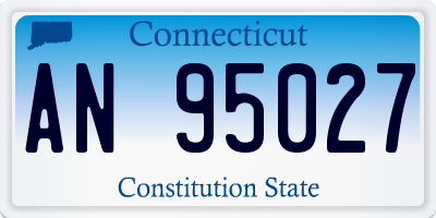 CT license plate AN95027