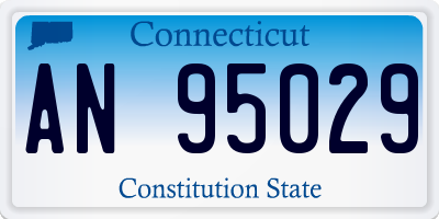 CT license plate AN95029