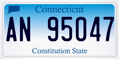 CT license plate AN95047