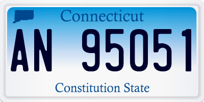 CT license plate AN95051