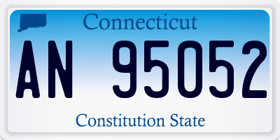 CT license plate AN95052