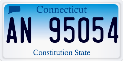 CT license plate AN95054