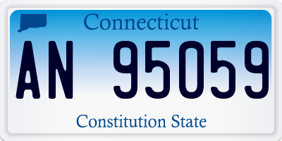 CT license plate AN95059