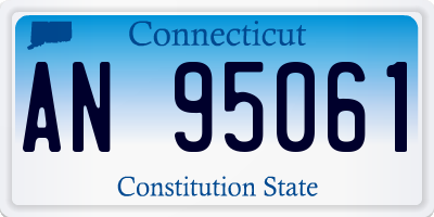 CT license plate AN95061