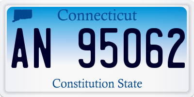 CT license plate AN95062