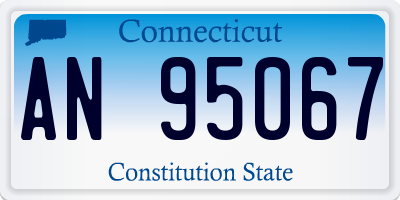 CT license plate AN95067