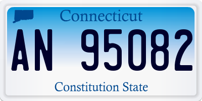 CT license plate AN95082