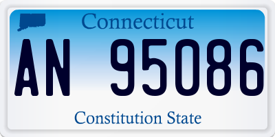 CT license plate AN95086