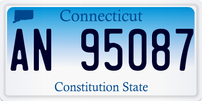 CT license plate AN95087