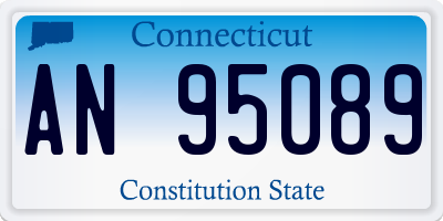 CT license plate AN95089