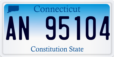 CT license plate AN95104