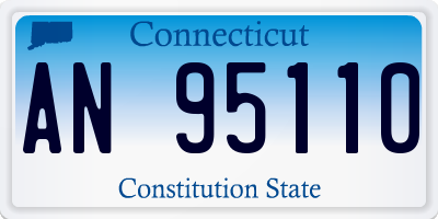 CT license plate AN95110