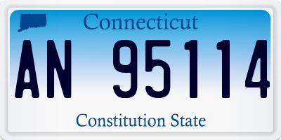 CT license plate AN95114