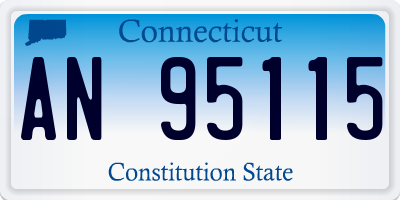 CT license plate AN95115