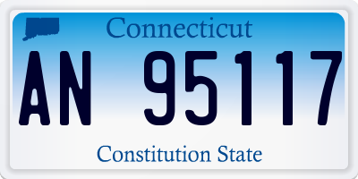 CT license plate AN95117