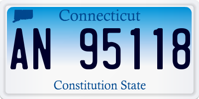 CT license plate AN95118