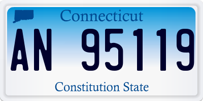 CT license plate AN95119