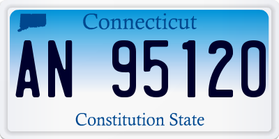 CT license plate AN95120