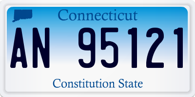 CT license plate AN95121